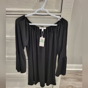 Elegant Black Long Sleeve Top